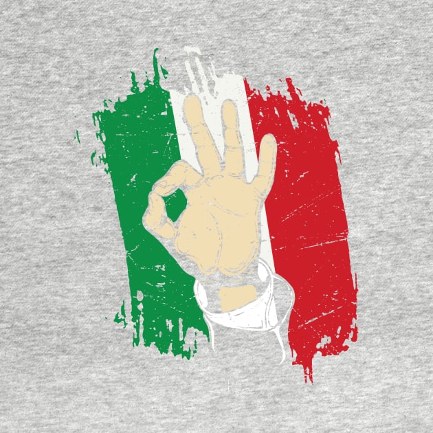 Italian Hand Gesture Sing Language Funny Italy Flag Vintage by GShow